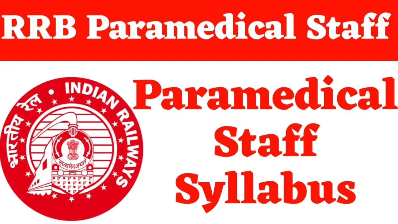 RRB Paramedical Syllabus 2024