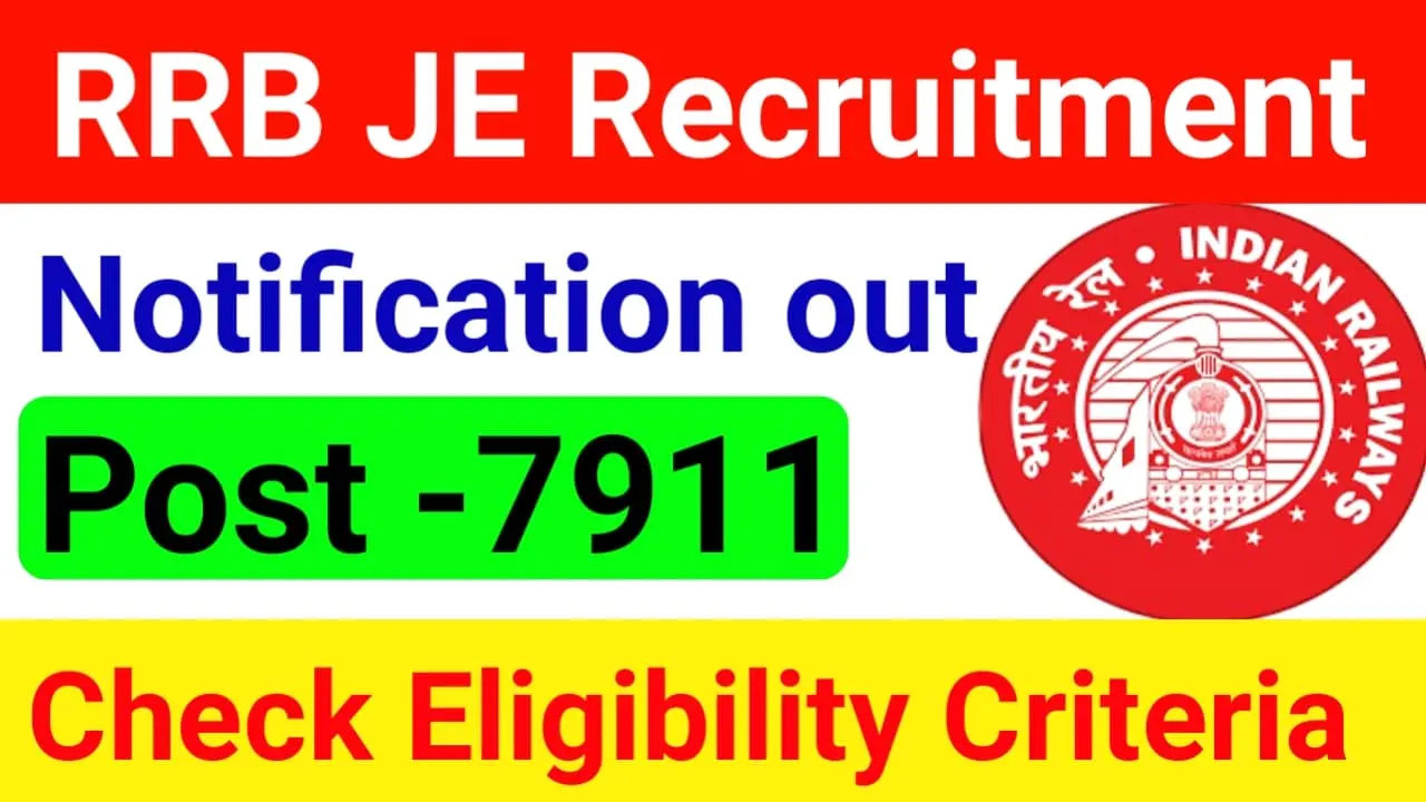 RRB JE Recruitment 2024