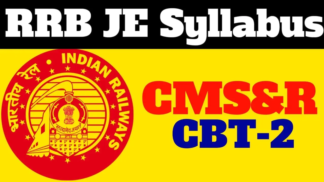 RRB JE Syllabus Chemical and Metallurgical Supervisor