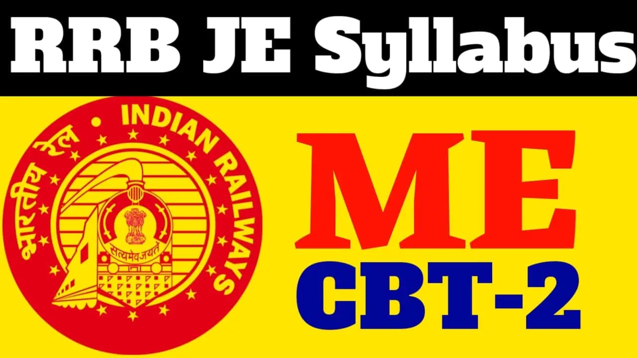 RRB JE Syllabus Mechanical Engineering PDF