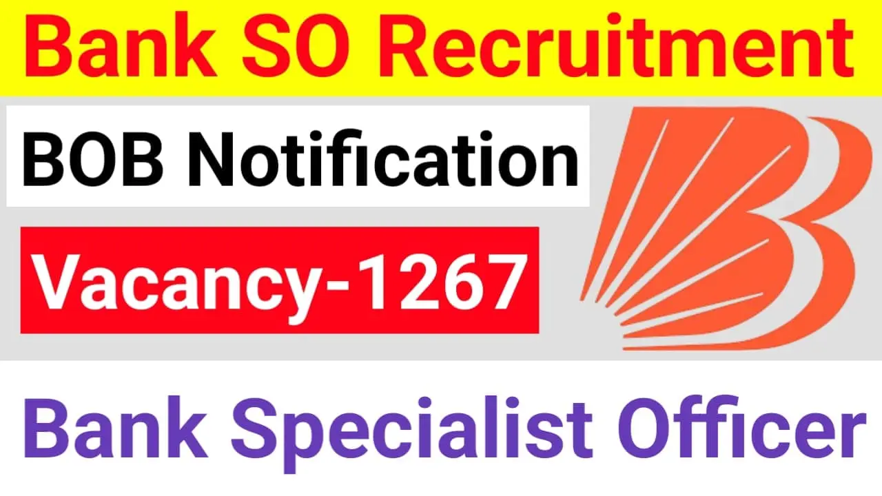 Bank of Baroda SO Recruitment