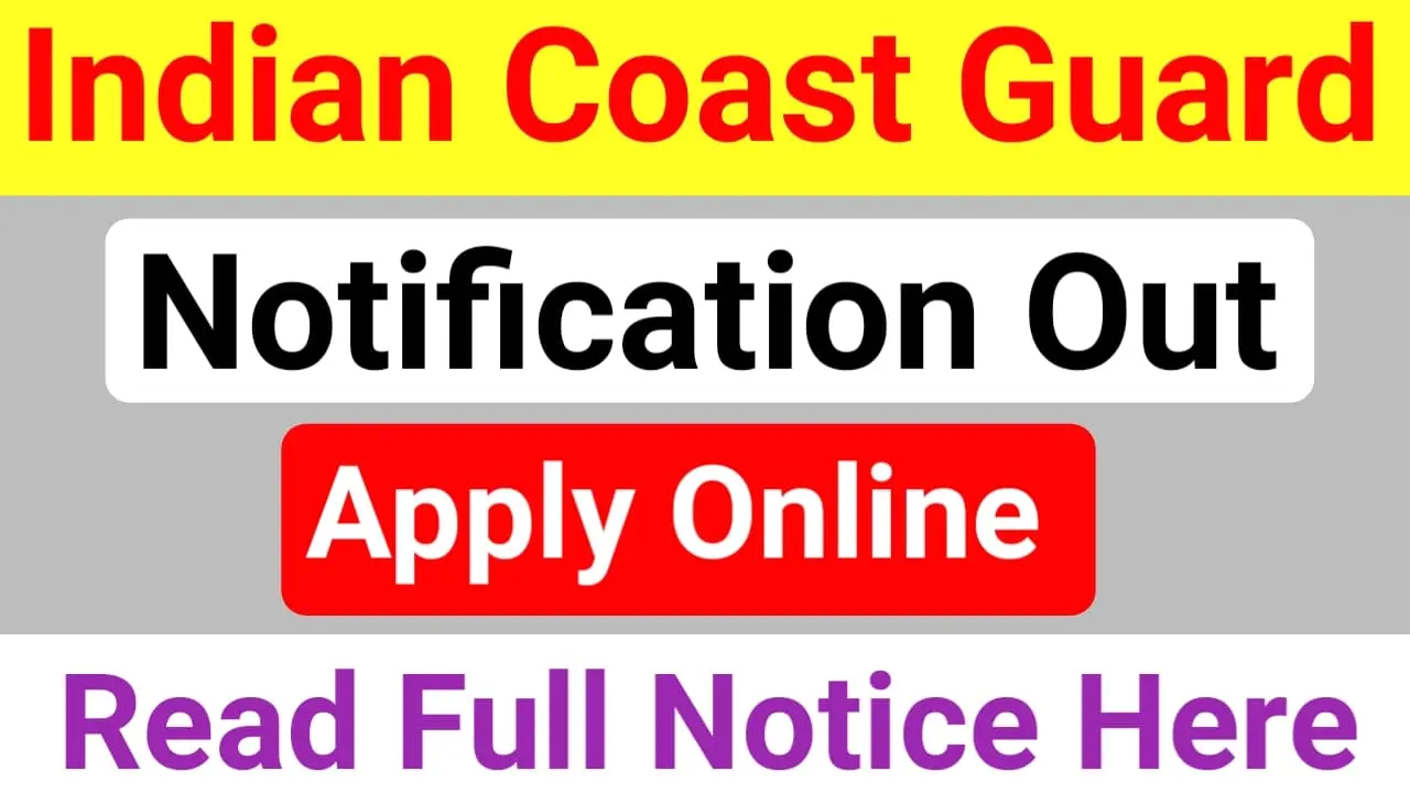 Indian Coast Guard AC Recruitment 2024