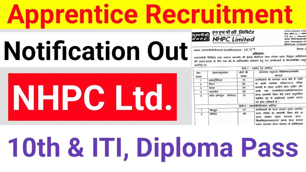 NHPC Apprentice Recruitment 2025