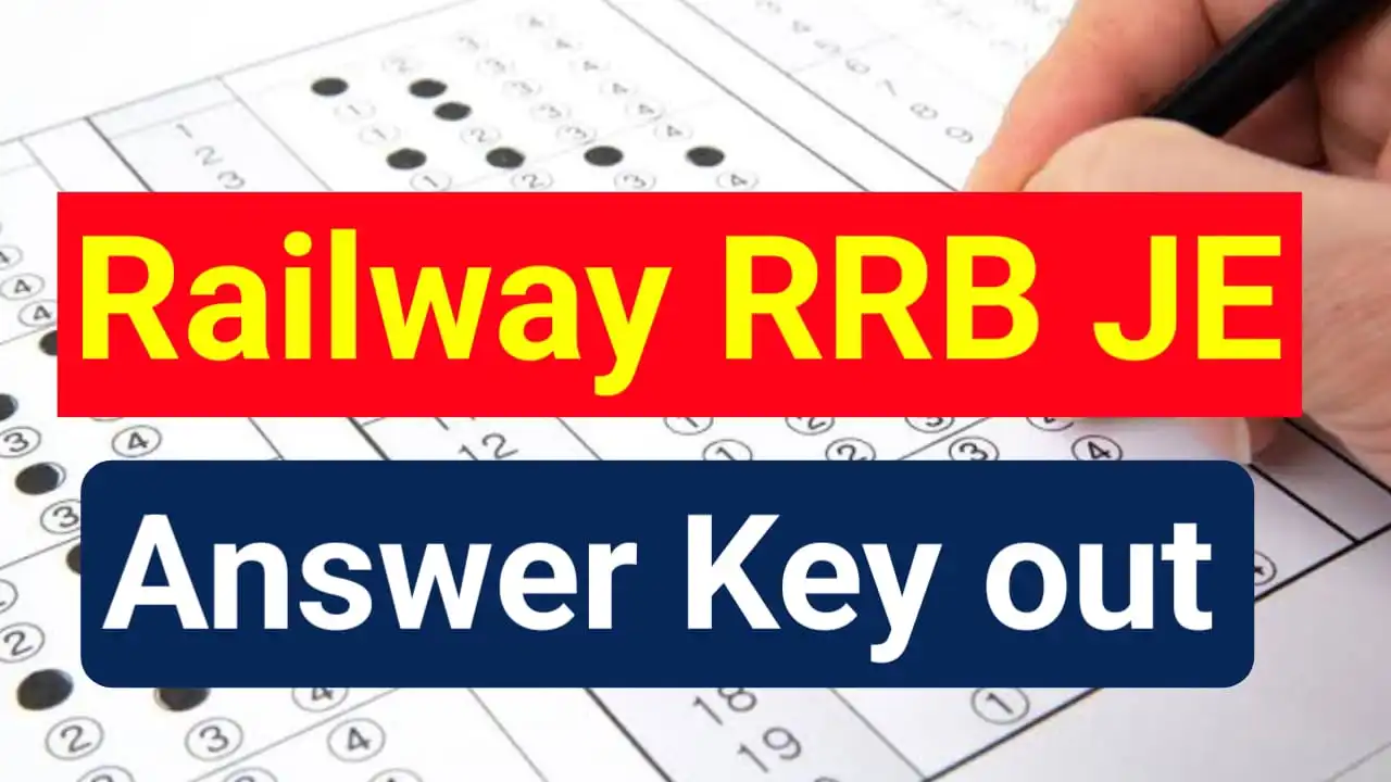 Railway RRB JE Answer Key