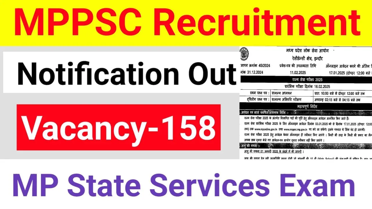 MPPSC Notification 2025