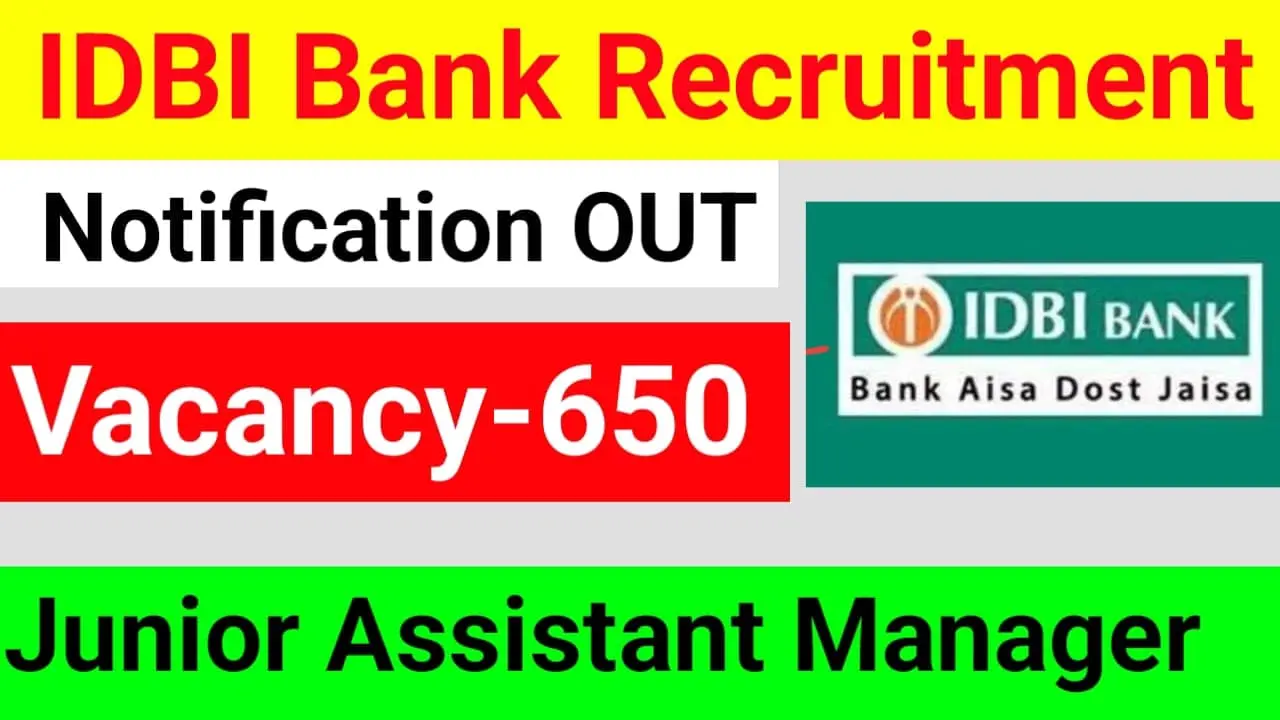 IDBI Junior Assistant Manager Recruitment 2025