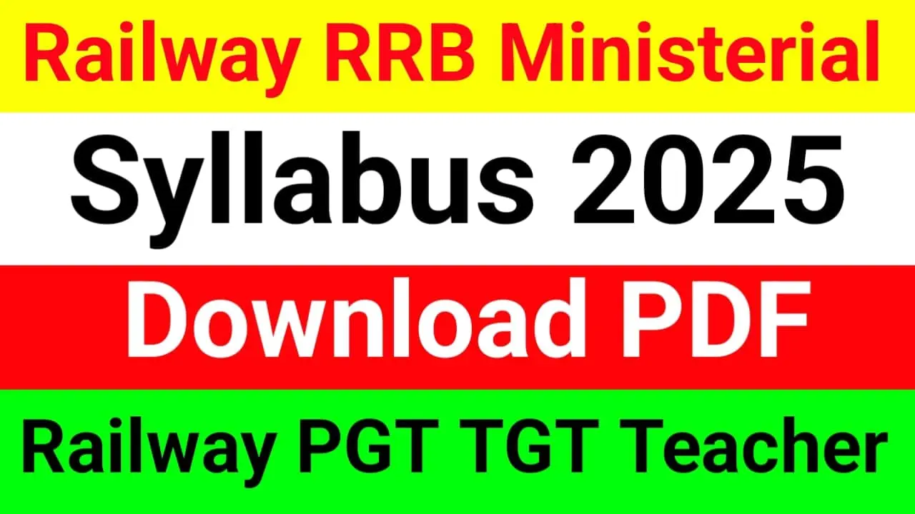 Railway RRB Ministerial Isolated Syllabus 2025