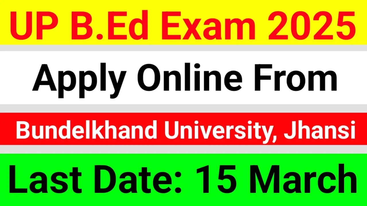 UP BEd Online Form 2025