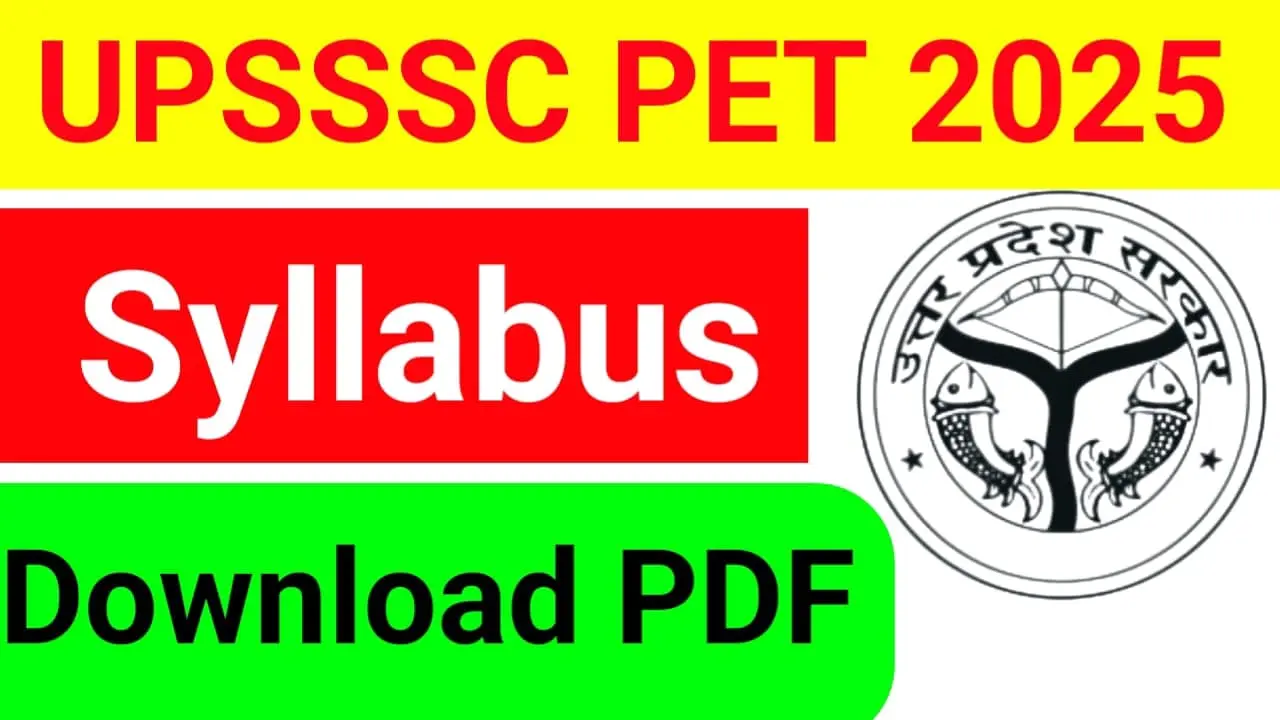 UPSSSC PET Syllabus 2025