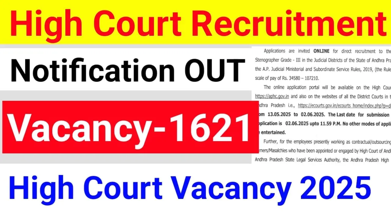 AP High Court Recruitment 2025