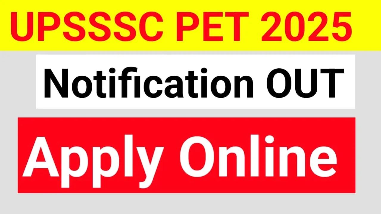 UPSSSC PET Online Form 2025
