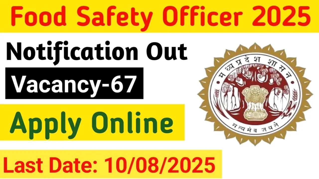 MPPSC Food Safety Officer Recruitment 2025