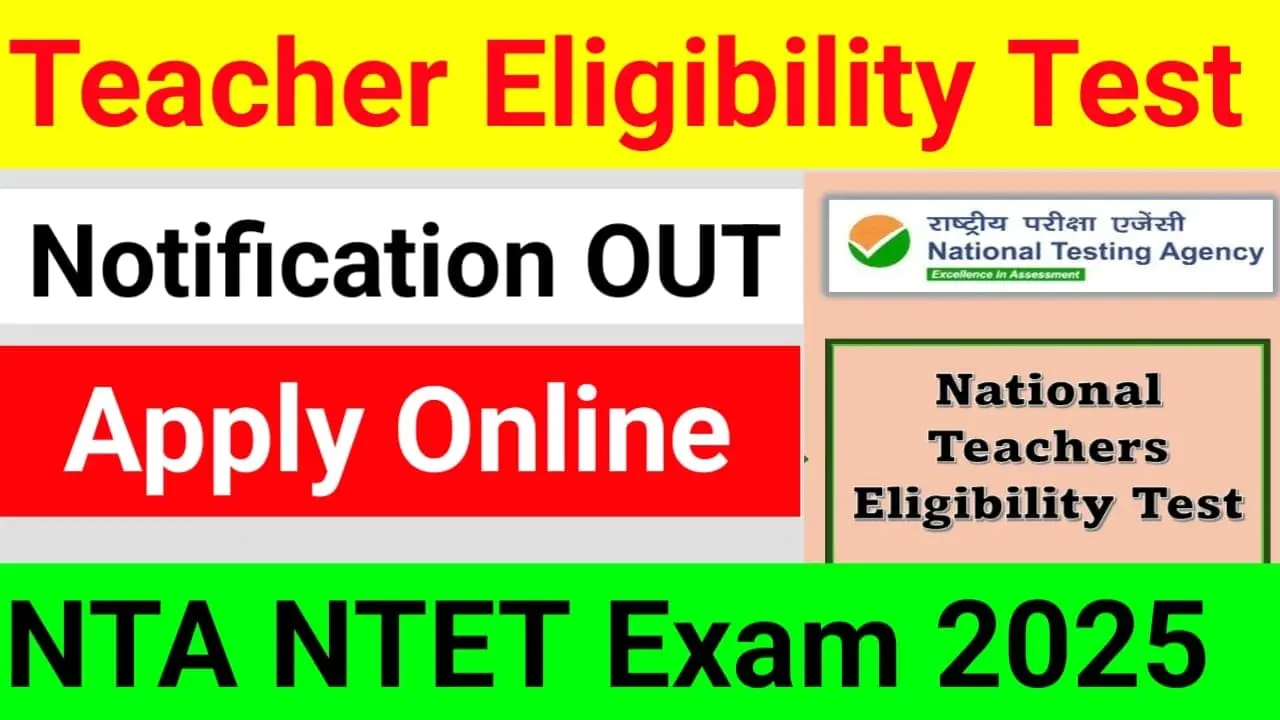NTA NTET Examination 2025