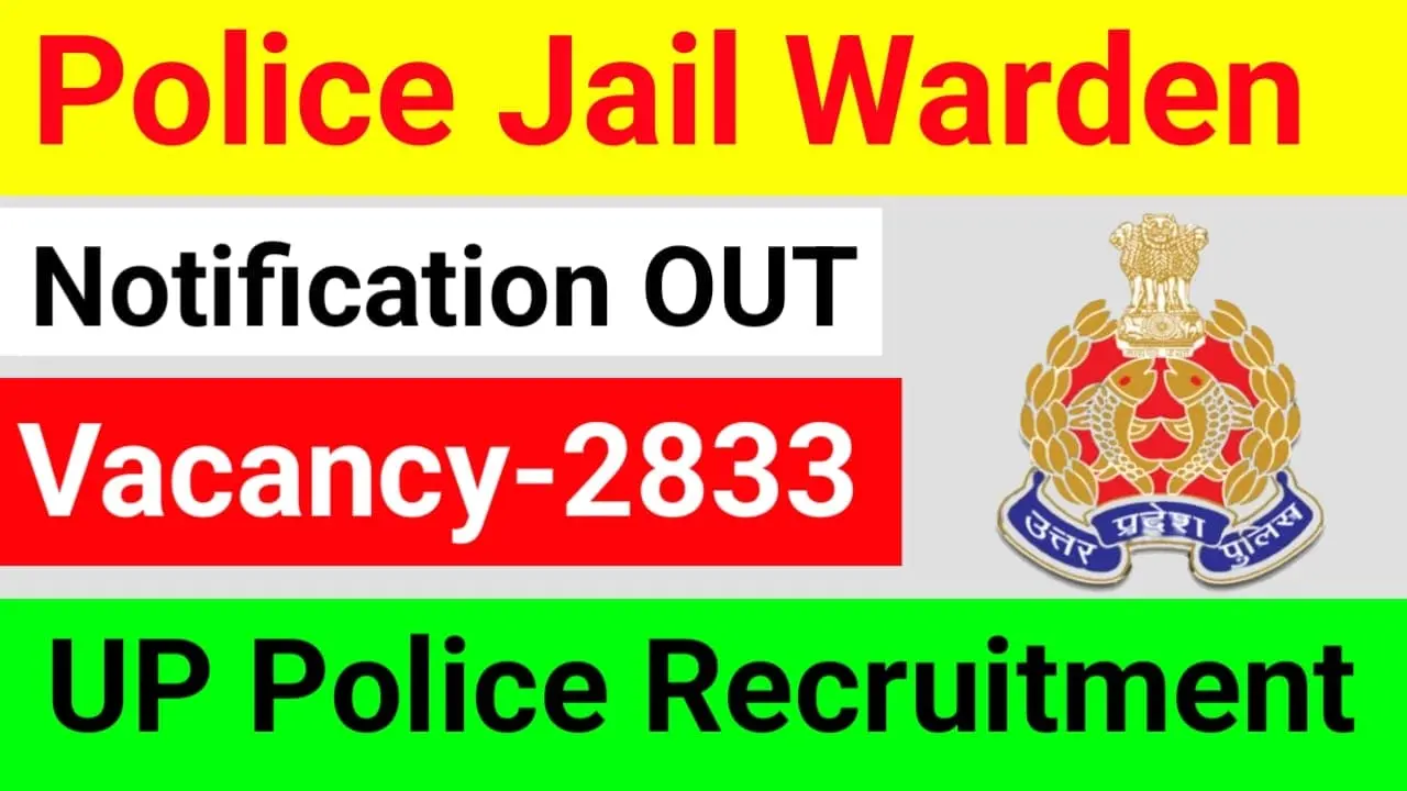 UP Police Jail Warder Online Form 2025