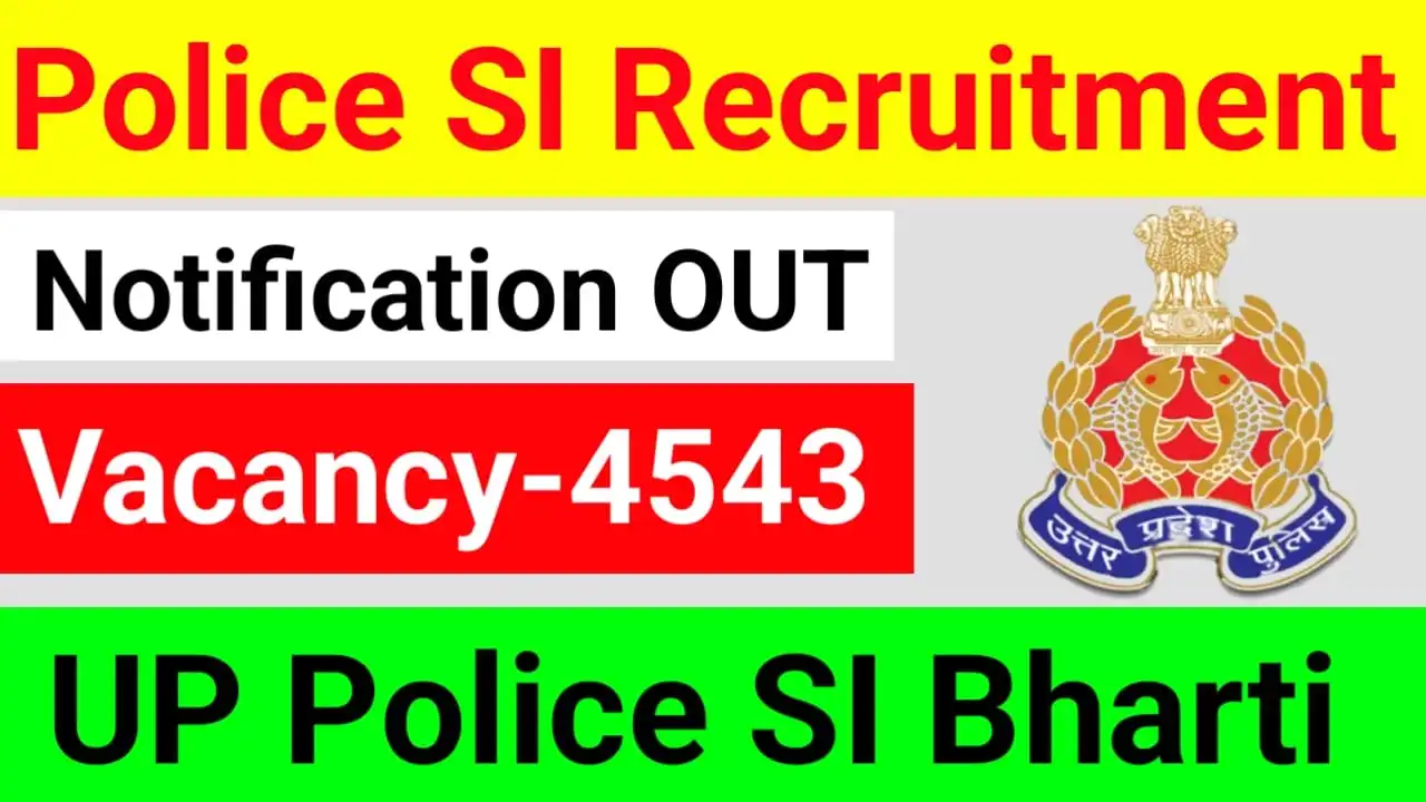 UP Police SI Online Form 2025
