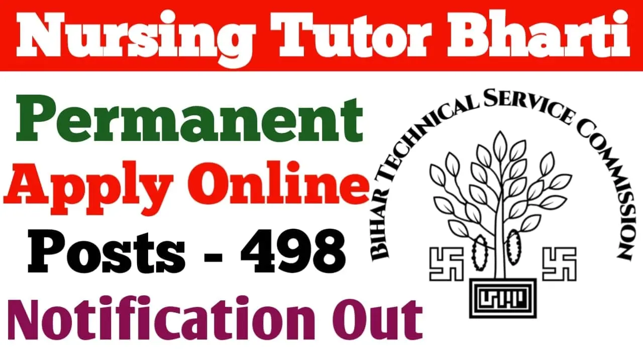 BTSC Nursing Tutor Recruitment 2025
