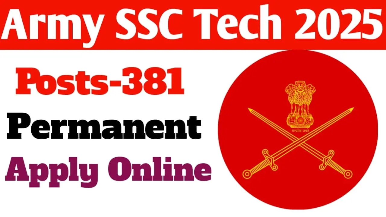 Indian Army SSC Tech Recruitment 2025