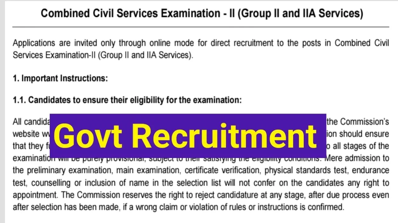 TNPSC Group 2 Recruitment 2025