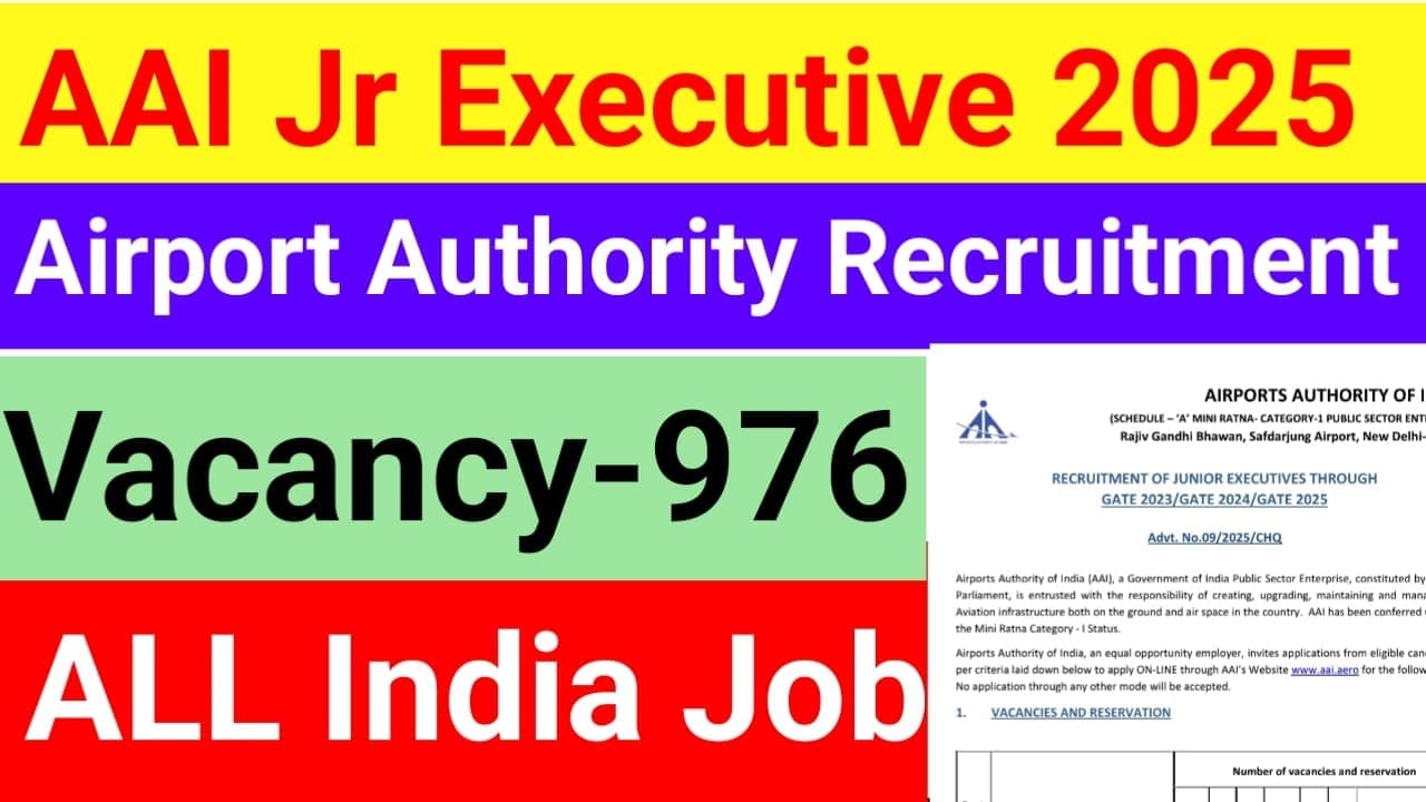 AAI Junior Executive Technical Recruitment 2025
