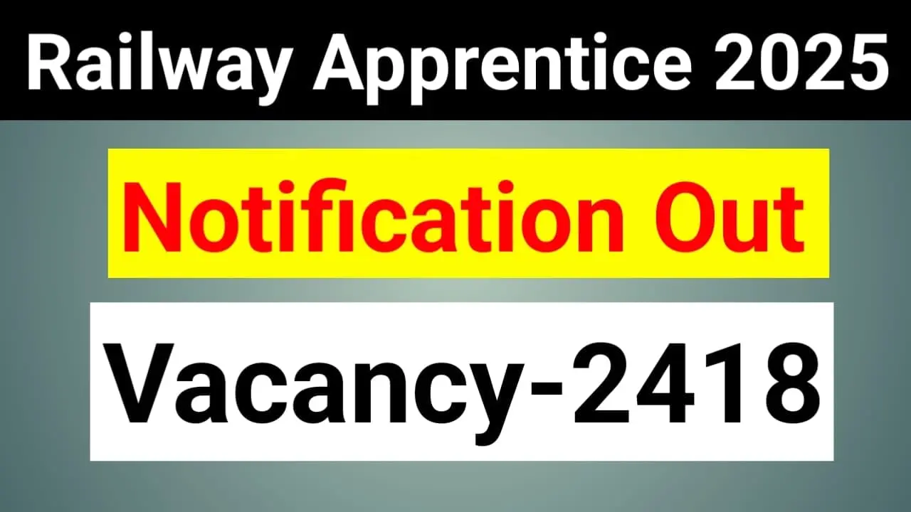 RRC CR Apprentice Recruitment 2025